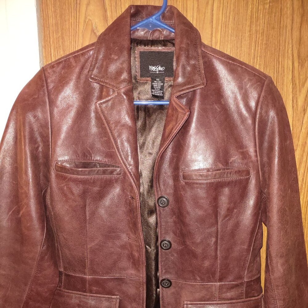 Mossimo brown leather jacket